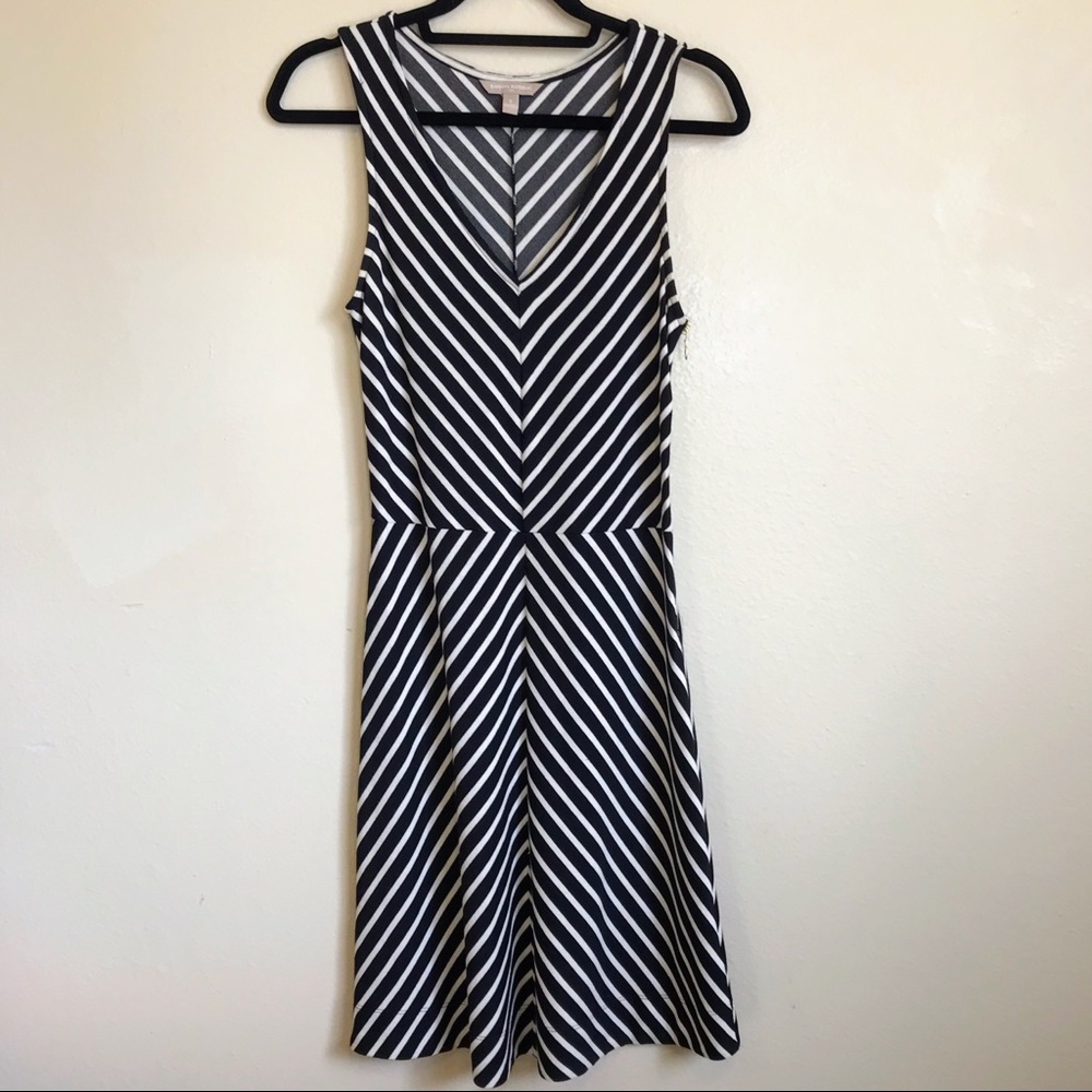 Banana Republic V-Neck Chevron Dress